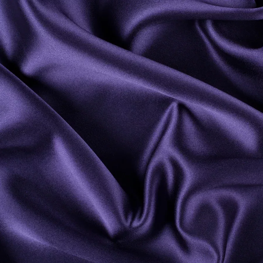 Silk Crepe Back Satin – Grape – Premium Collection Fabric