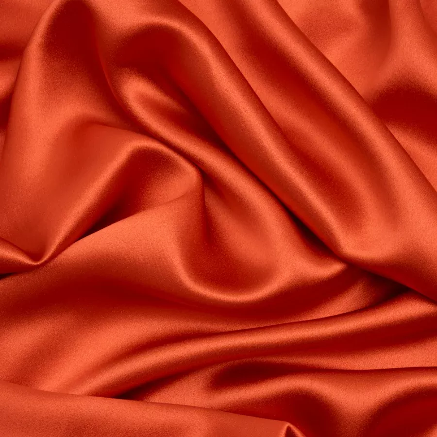 Silk Crepe Back Satin – Mandarin – Premium Collection Fabric