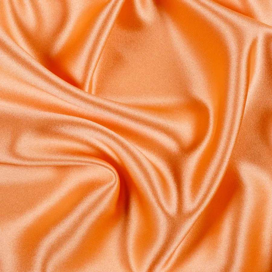 Silk Crepe Back Satin – Peach Fuzz – Premium Collection Fabric