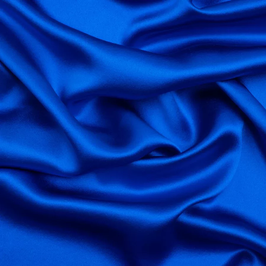 Silk Crepe Back Satin – Princess Blue – Premium Collection Fabric