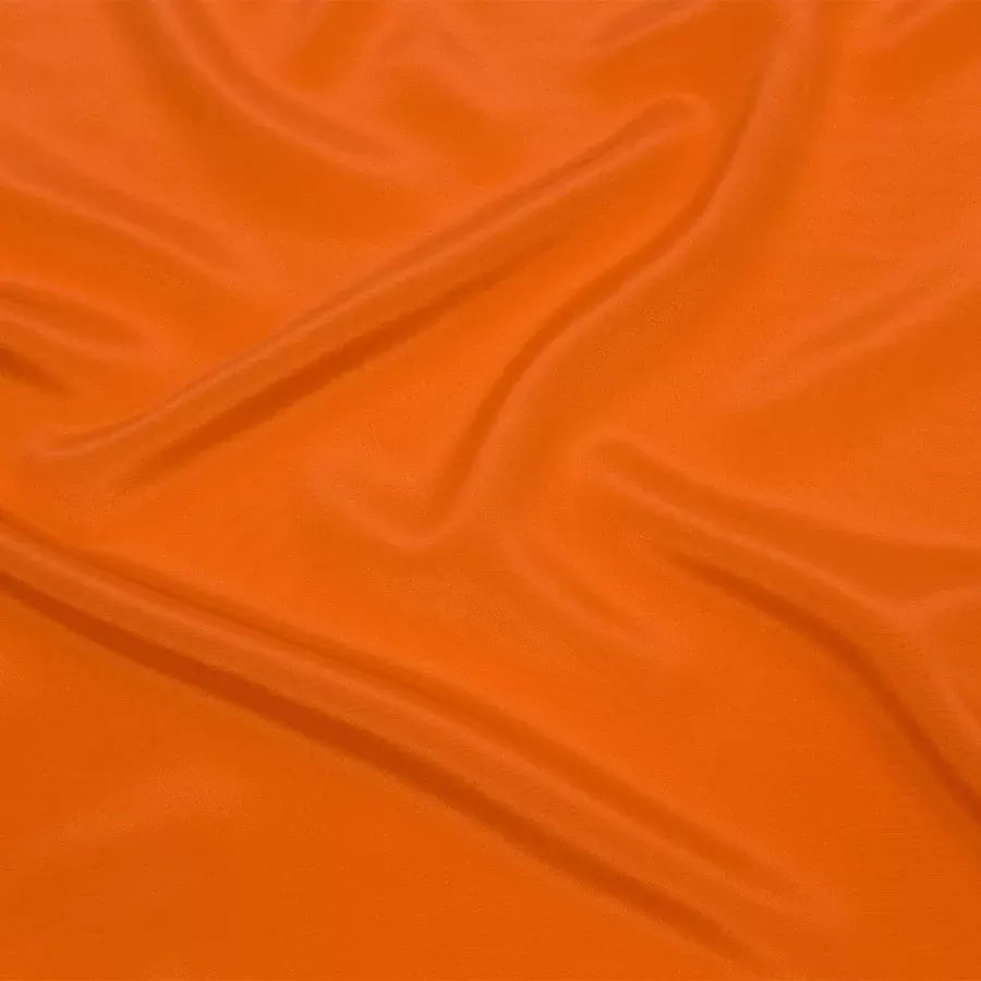 Silk Crepe de Chine – Burnt Orange – Premium Collection Fabric