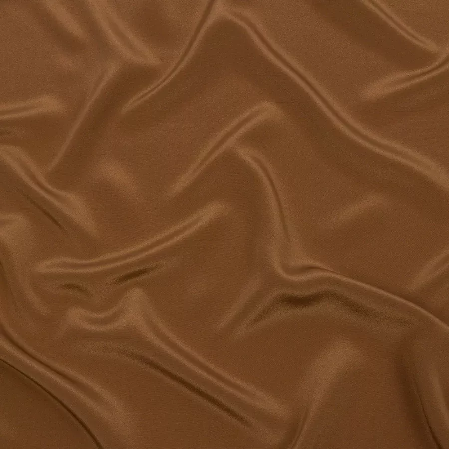 Silk Crepe de Chine – Dark Olive – Premium Collection Fabric