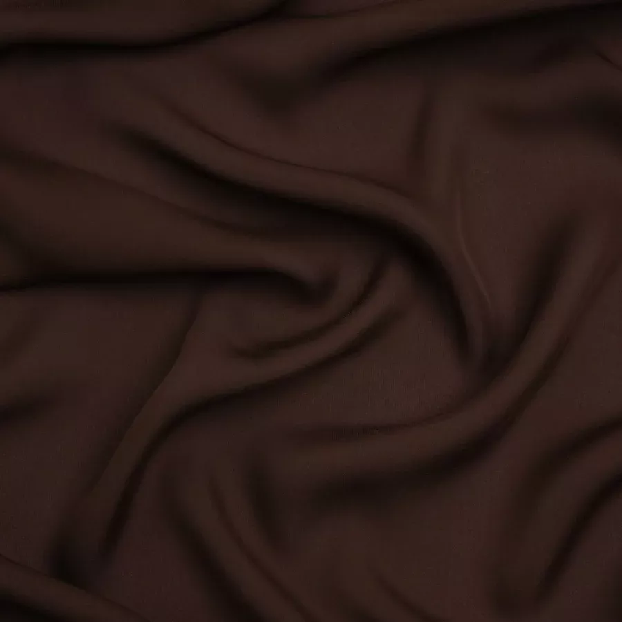 Silk Double Georgette – Dark Brown – Premium Collection Fabric