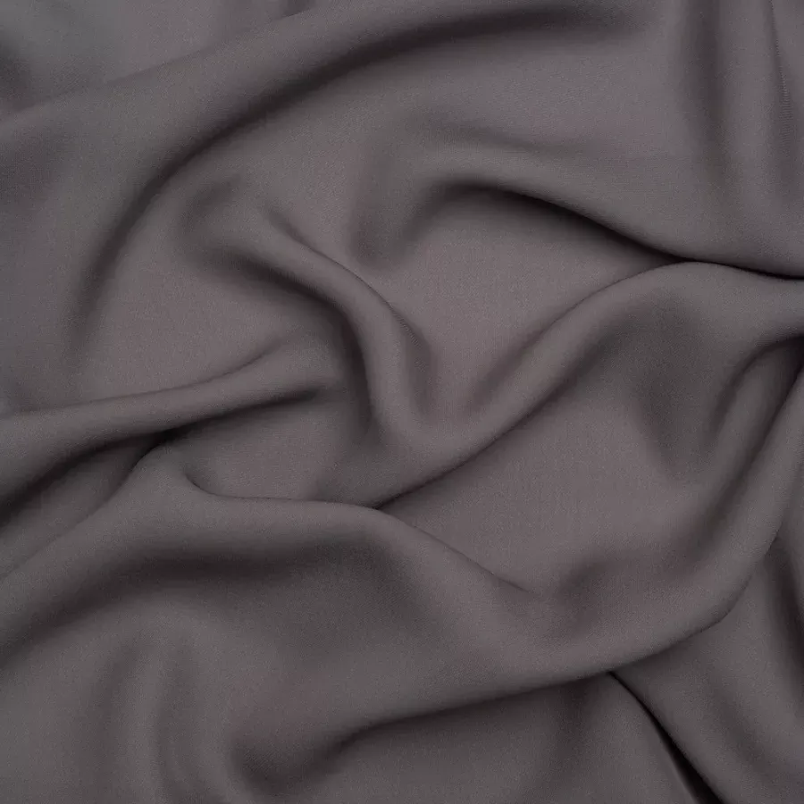 Silk Double Georgette – Dark Silver – Premium Collection Fabric