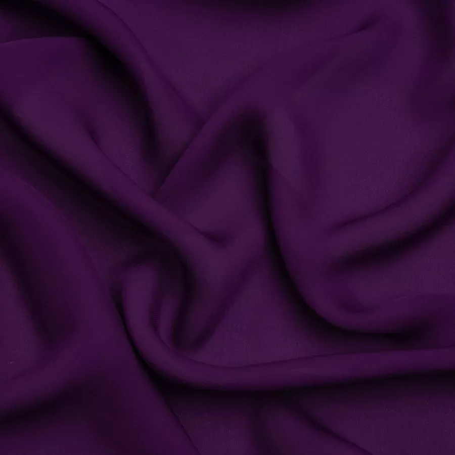 Silk Double Georgette – Majesty Purple – Premium Collection Fabric