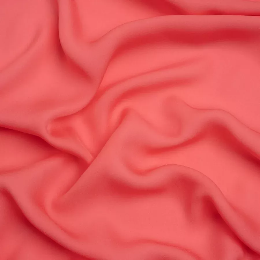 Silk Double Georgette – Salmon – Premium Collection Fabric