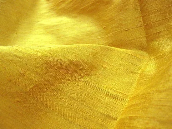 Silk Dupioni Fat Quarter - Yellow