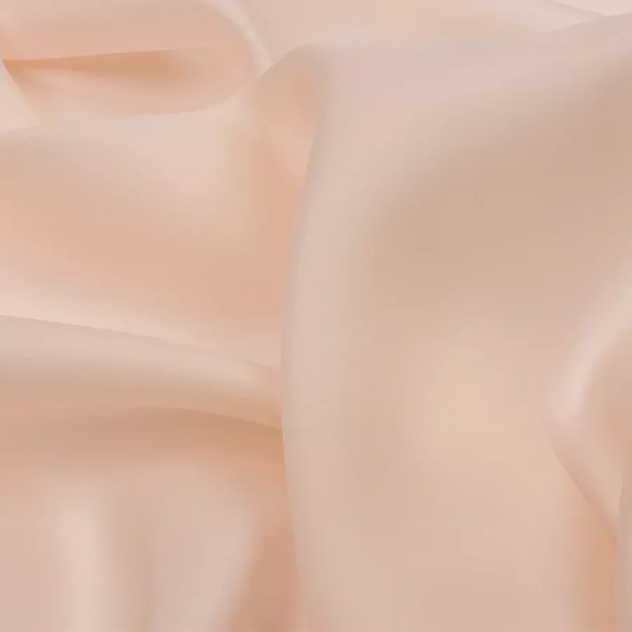 Silk Satin-Face Organza 54″ – Cream Pink – Premium Collection Fabric