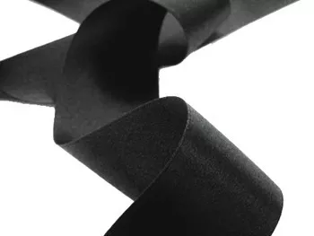 Silk Satin Ribbon 1 1/2" Black