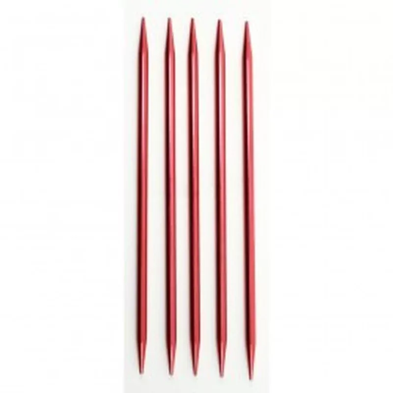 Silvalume 18CM/7″ DOUBLE POINT KNITTING NEEDLES – 5 PK