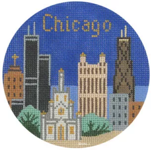 Silver Needle – Chicago Ornament