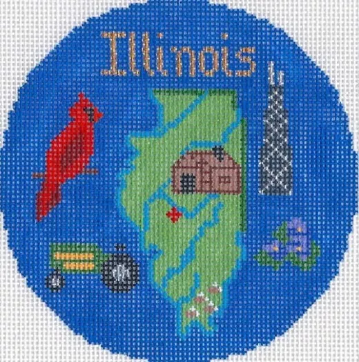 Silver Needle – Illinois Ornament