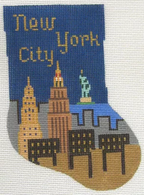Silver Needle – New York City Mini Sock