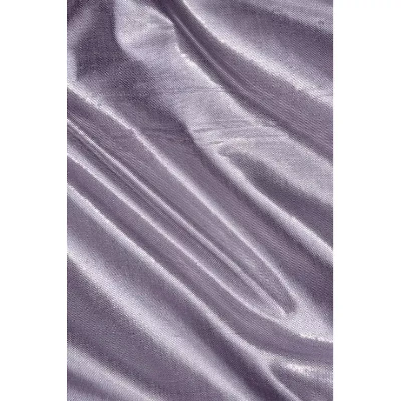 Silver Purple Metallic Shantung Silk Fabric