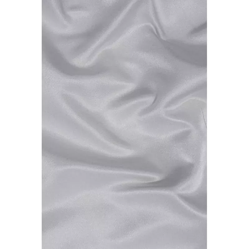 Silver Silk Duchess Satin Fabric