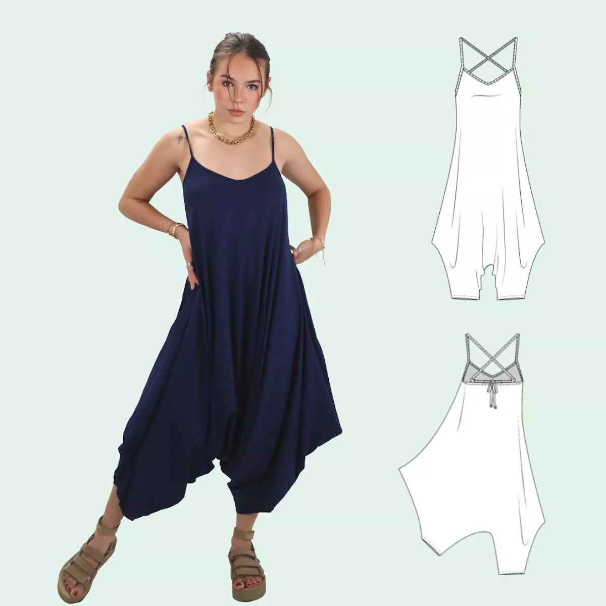 Sirena Sewing Patterns - #2011 Taina Harem Jumpsuit