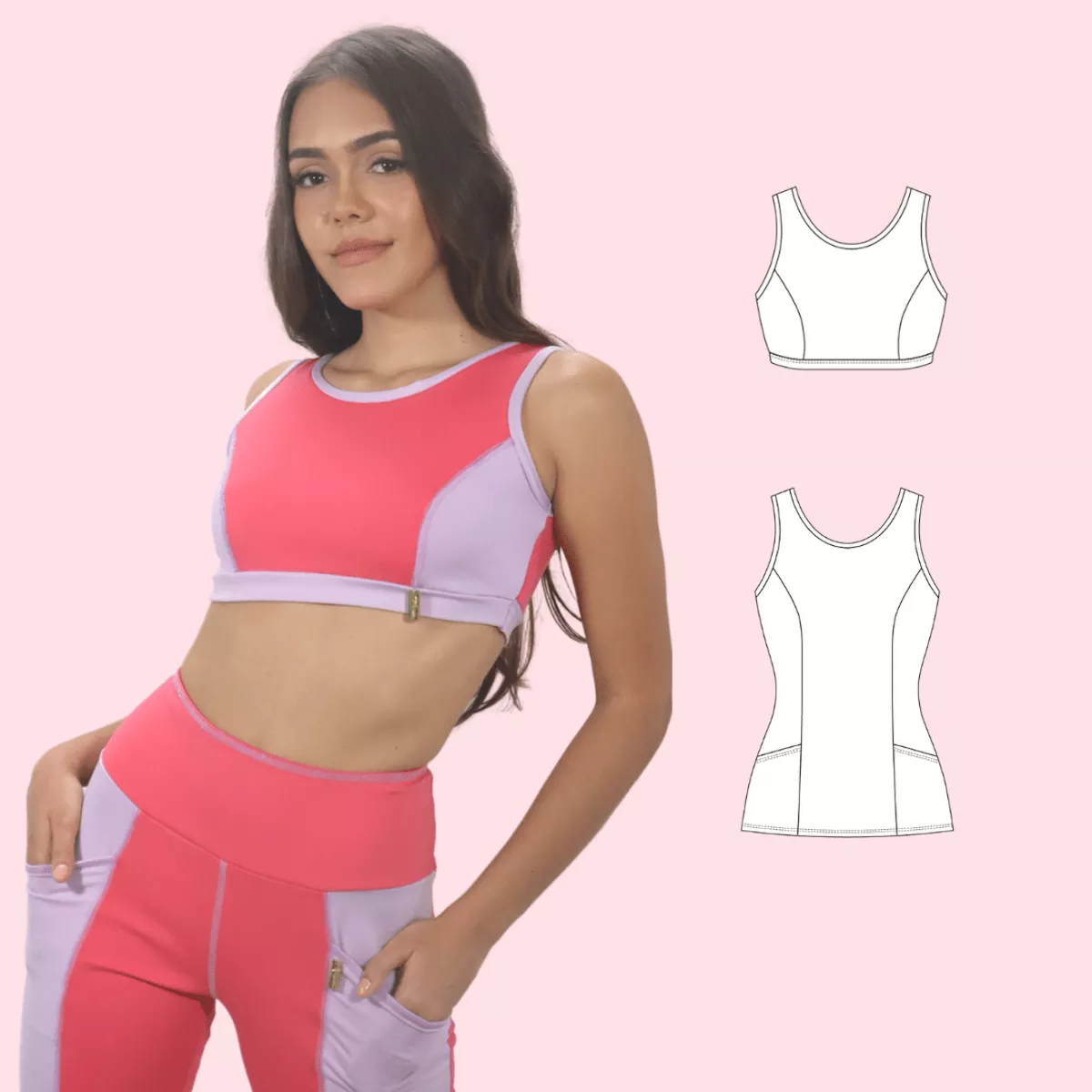 Sirena Sewing Patterns- #2024 Sophie Sports Bra & Tank Top