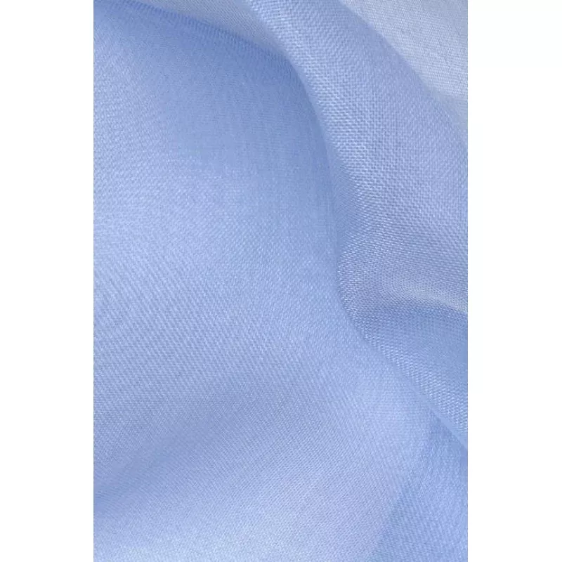 Sky Blue Silk Organza Fabric