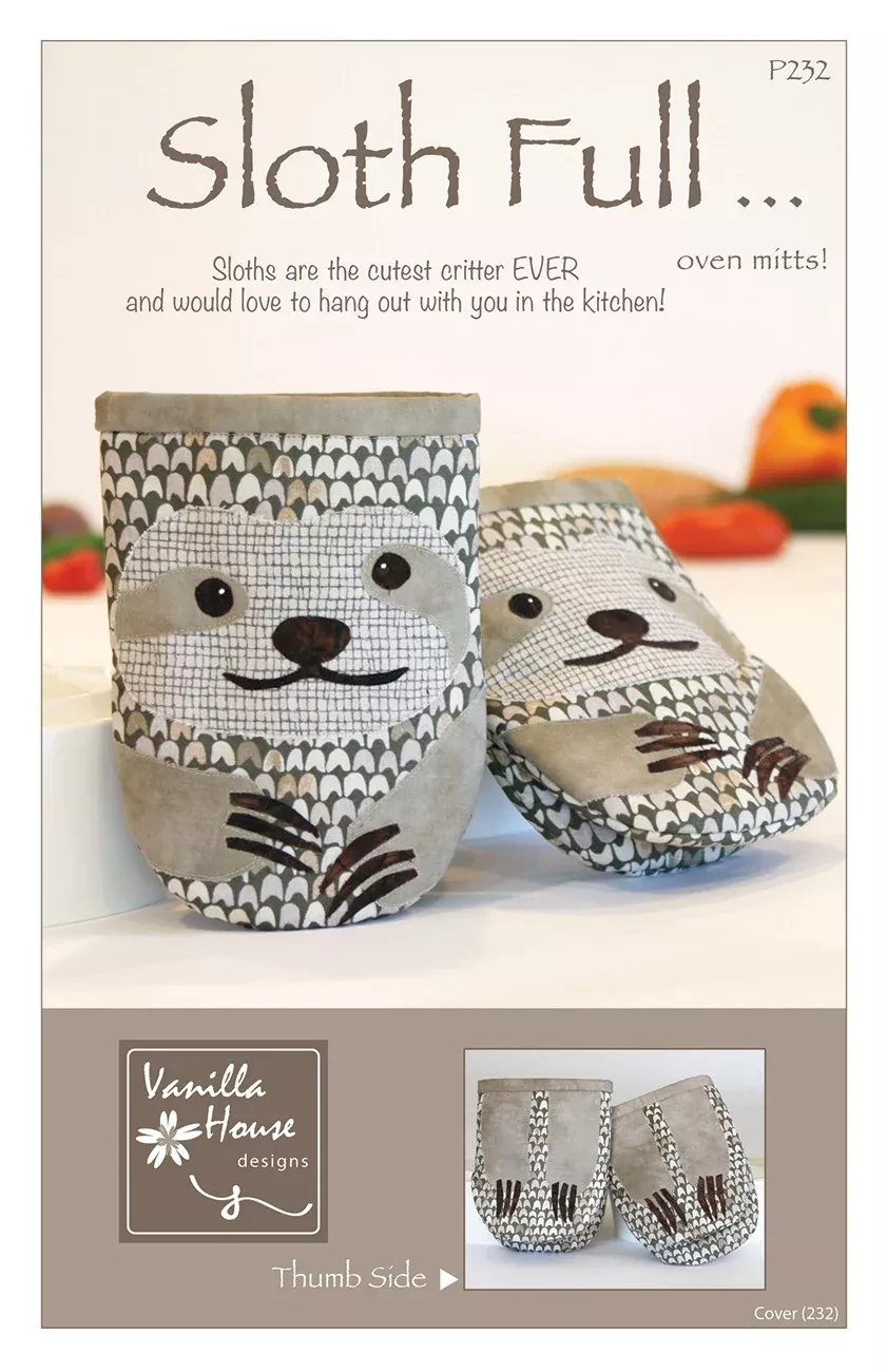Sloth Full Oven Mitts