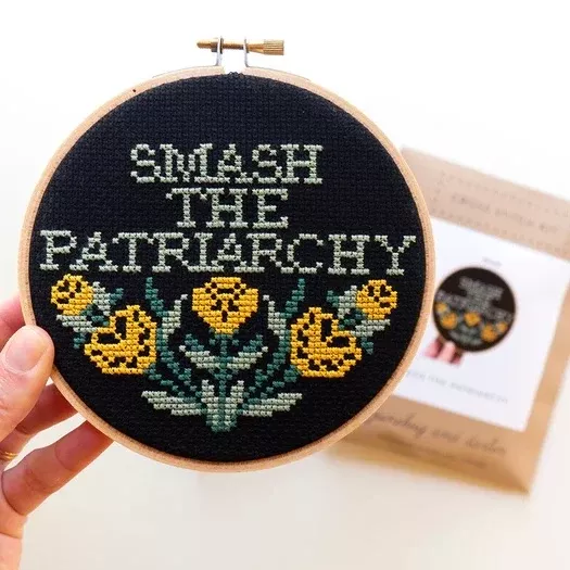 Smash the Patriarchy Cross Stitch Kit