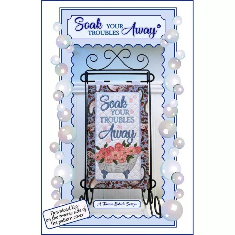 Soak Your Troubles Away Wall Hanging /Table Top Display