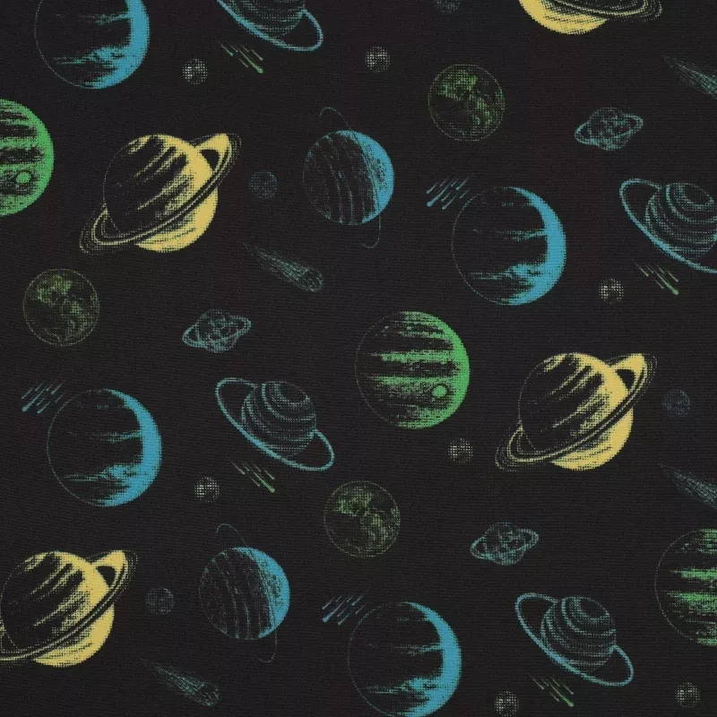 Softshell 3-Layer Outdoor Fabric– Space Print
