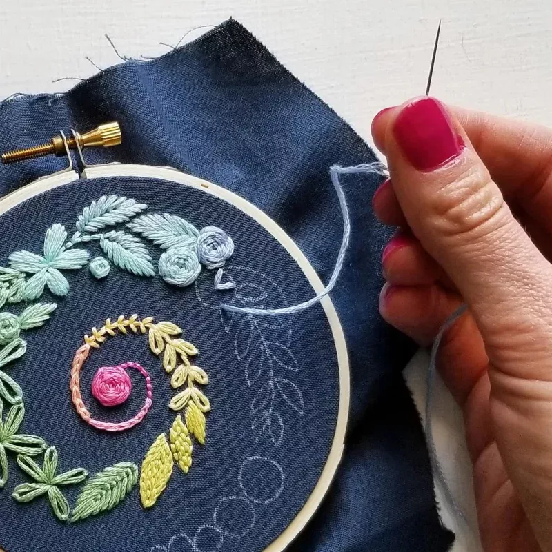 Spiral Sampler Embroidery Kit – Beginner Friendly