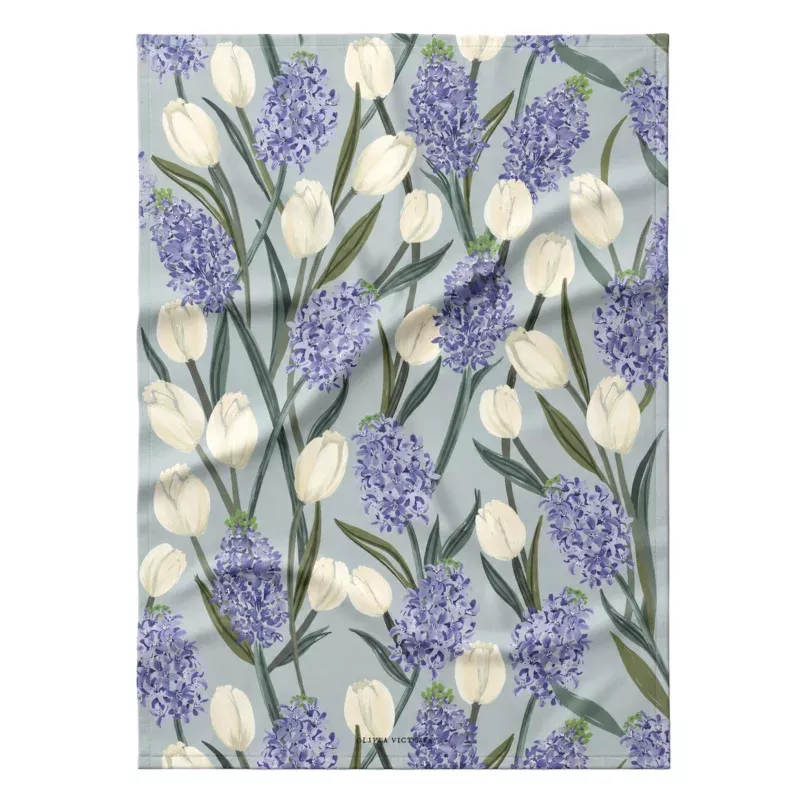 Spring Blooms Tea Towel