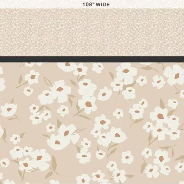 Spring Daisies WIDE – Ecru
