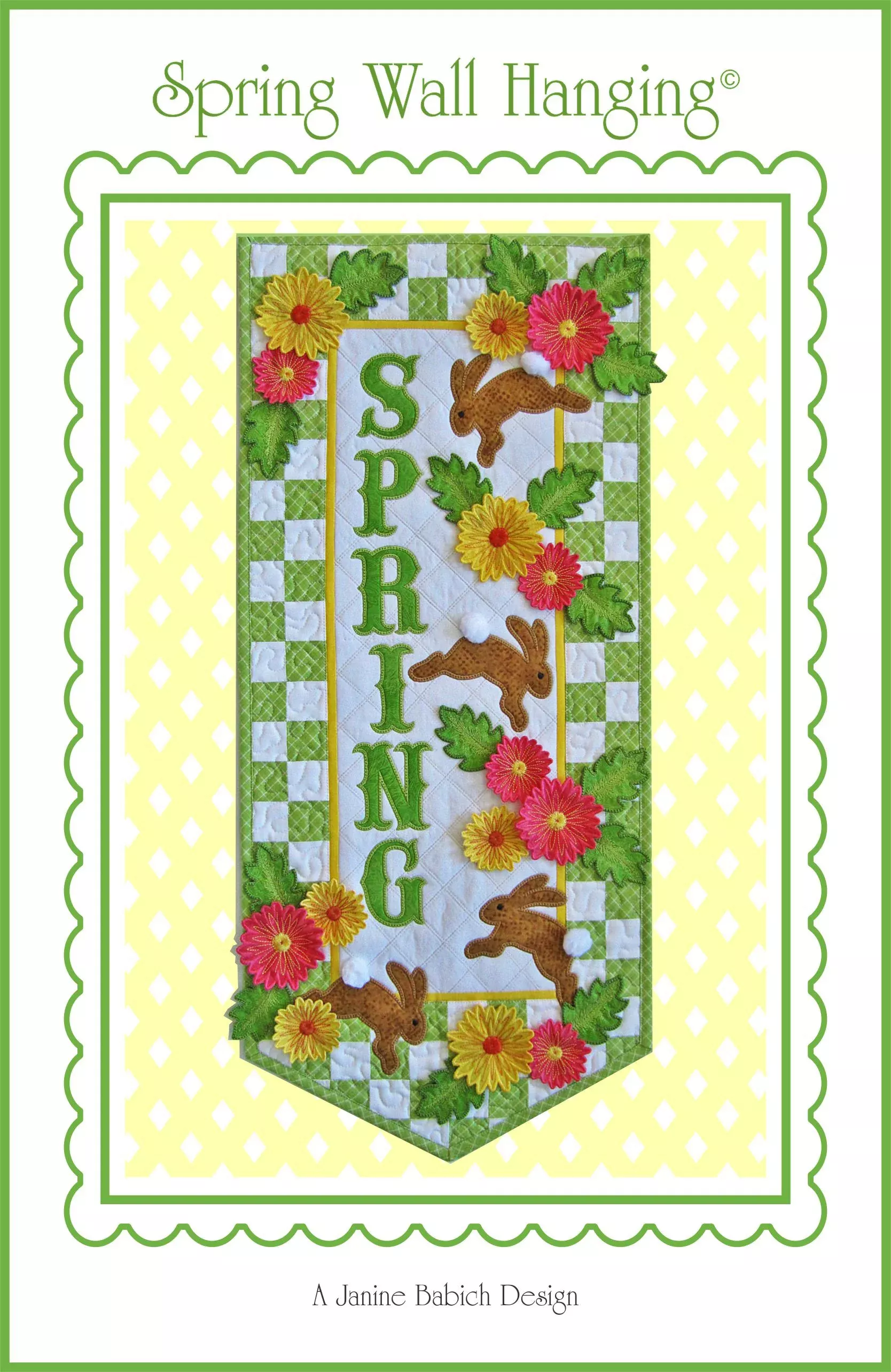 Spring Wall Hanging Machine Embroidery
