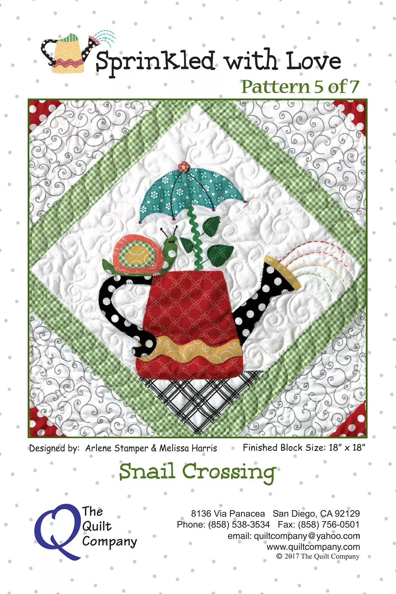 Sprinkled with Love Block 5 Snail Crossing