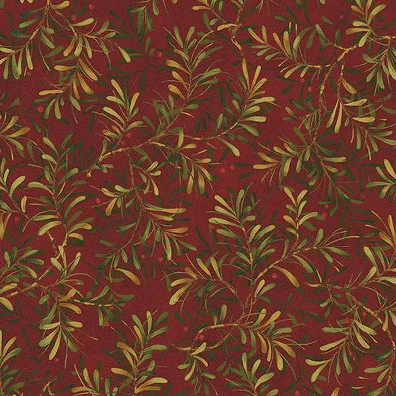 Star of Wonder/Light 108″ Pine Boughs – Red