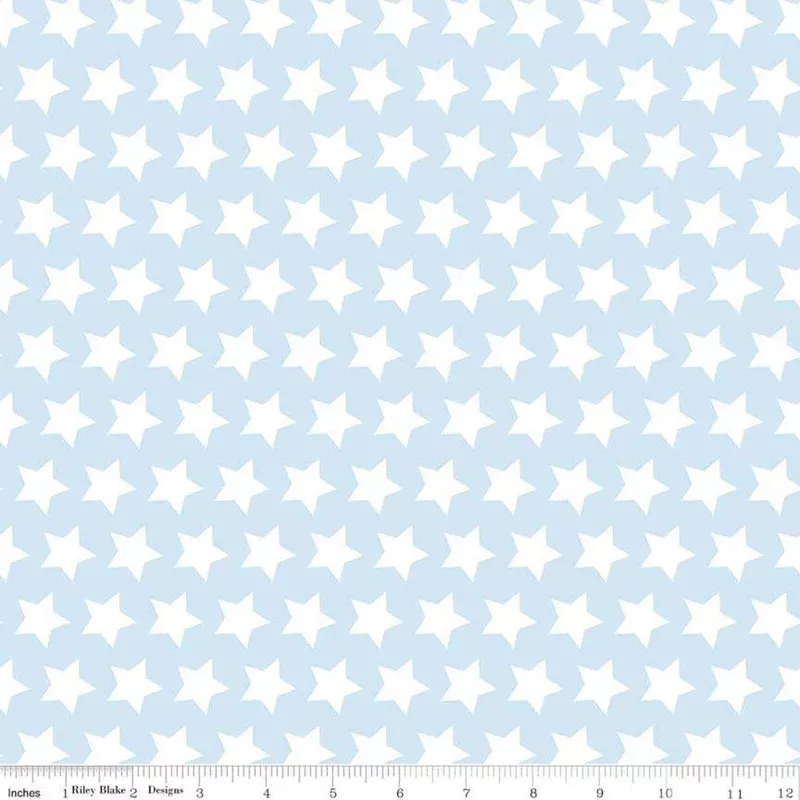Stars Boy Blue Yardage by Riley Blake Designs
