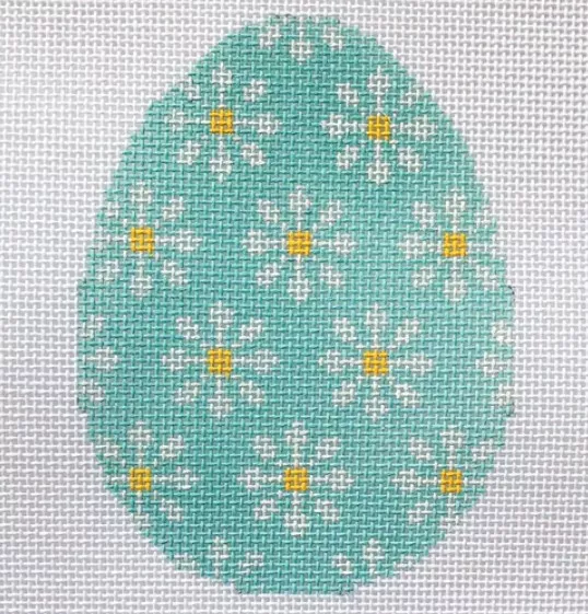 Stitch Rock Designs – Daisy Egg – Aqua