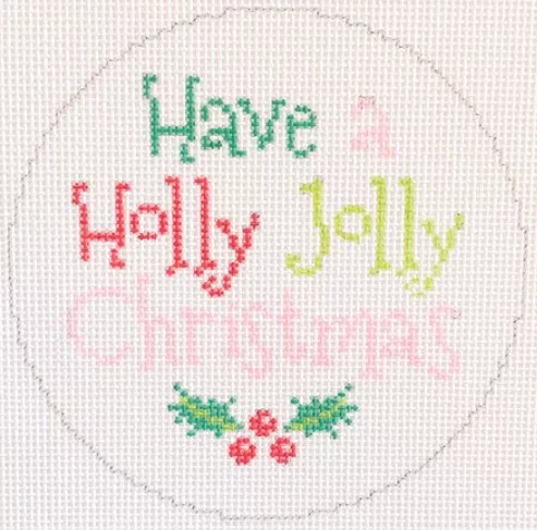 Stitch Rock Designs – Have a Holly Jolly Christmas Ornament