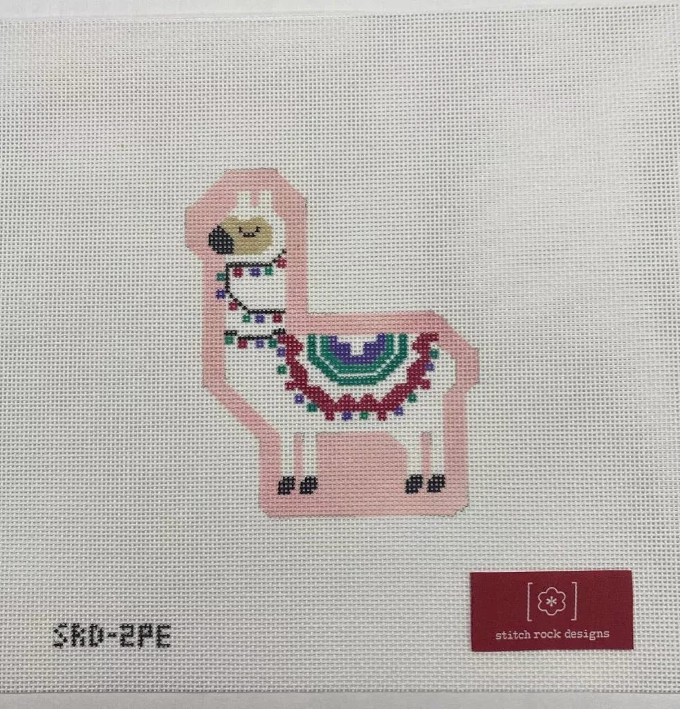 Stitch Rock Designs Larry the Llama-Peach
