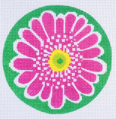 Stitch Rock Designs – Pink Daisy Ornament