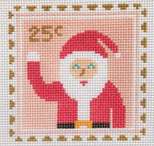 Stitch Rock Designs – Santa Stamp Ornament
