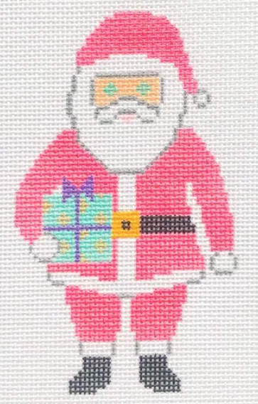 Stitch Rock Designs – Santa with Present Ornament