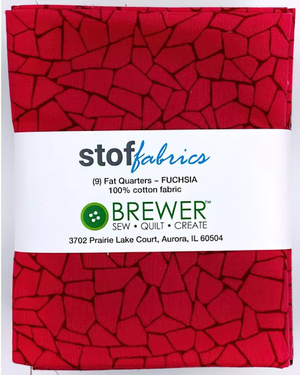Stof – Fuschia Fat Quarter Bundle 9pk