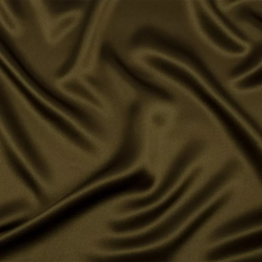 Stretch Silk Charmeuse – Fir Green – Premium Collection Fabric