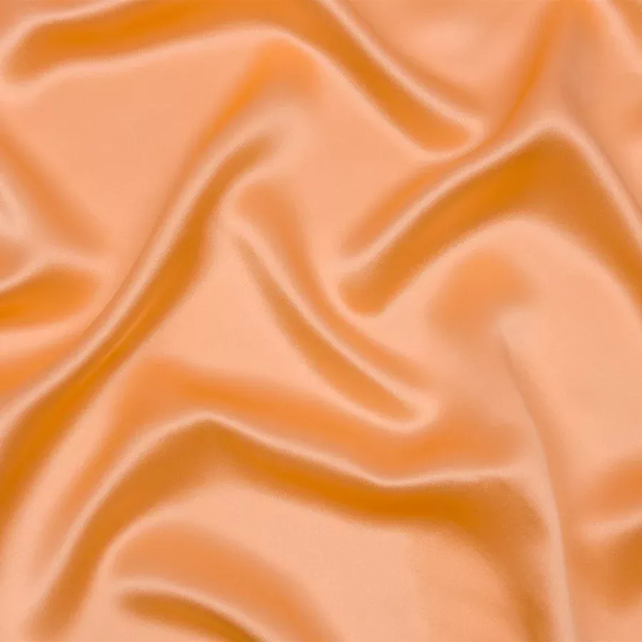Stretch Silk Charmeuse – Peach – Premium Collection Fabric