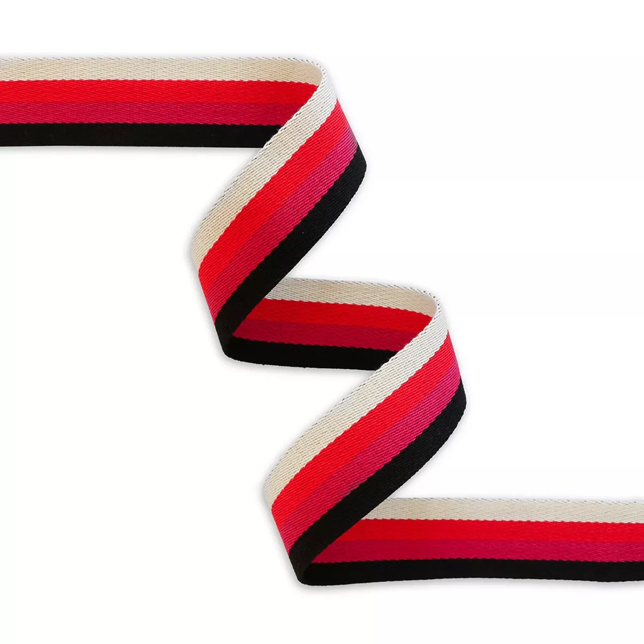 Striped Valentine Webbing 1-1 /2in x 3 yd