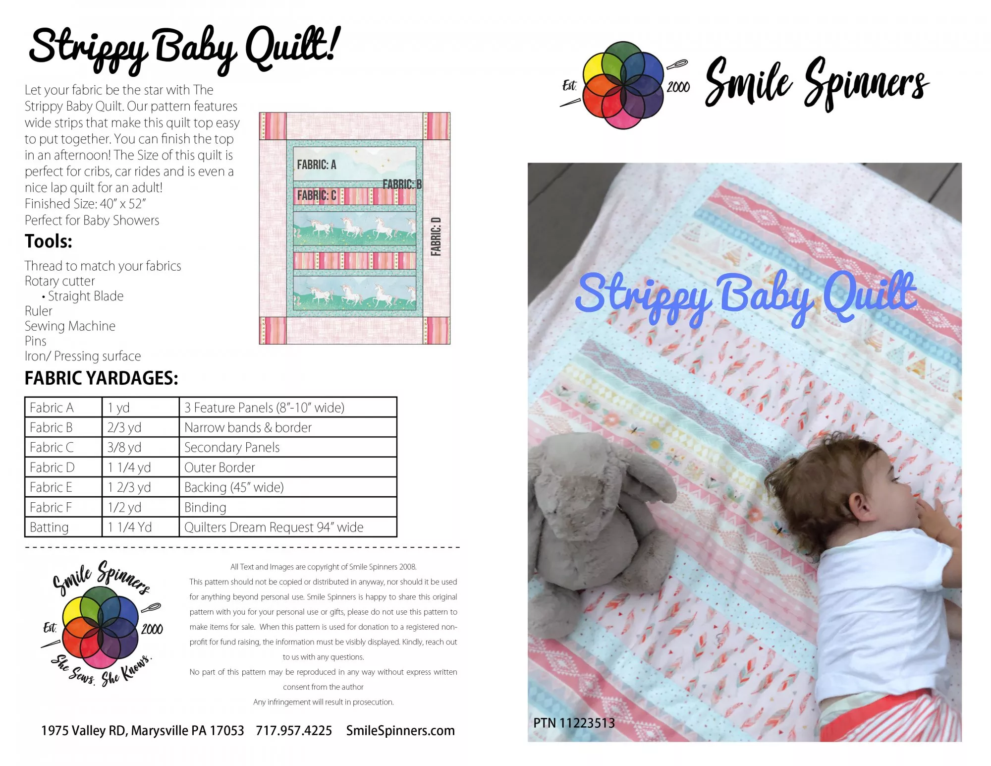 Strippy Crib Quilt