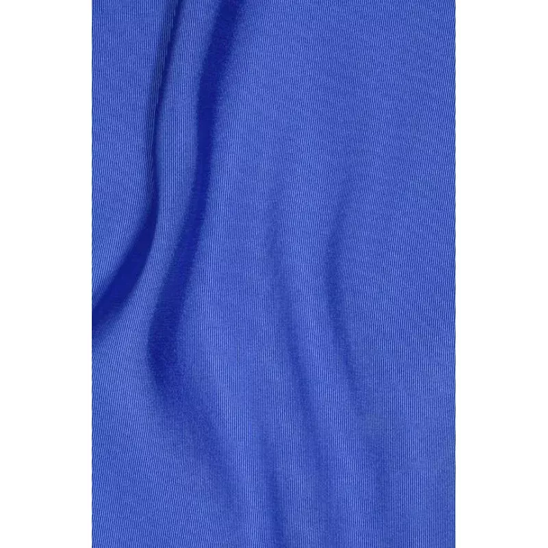 Strong Blue Silk Faille Fabric