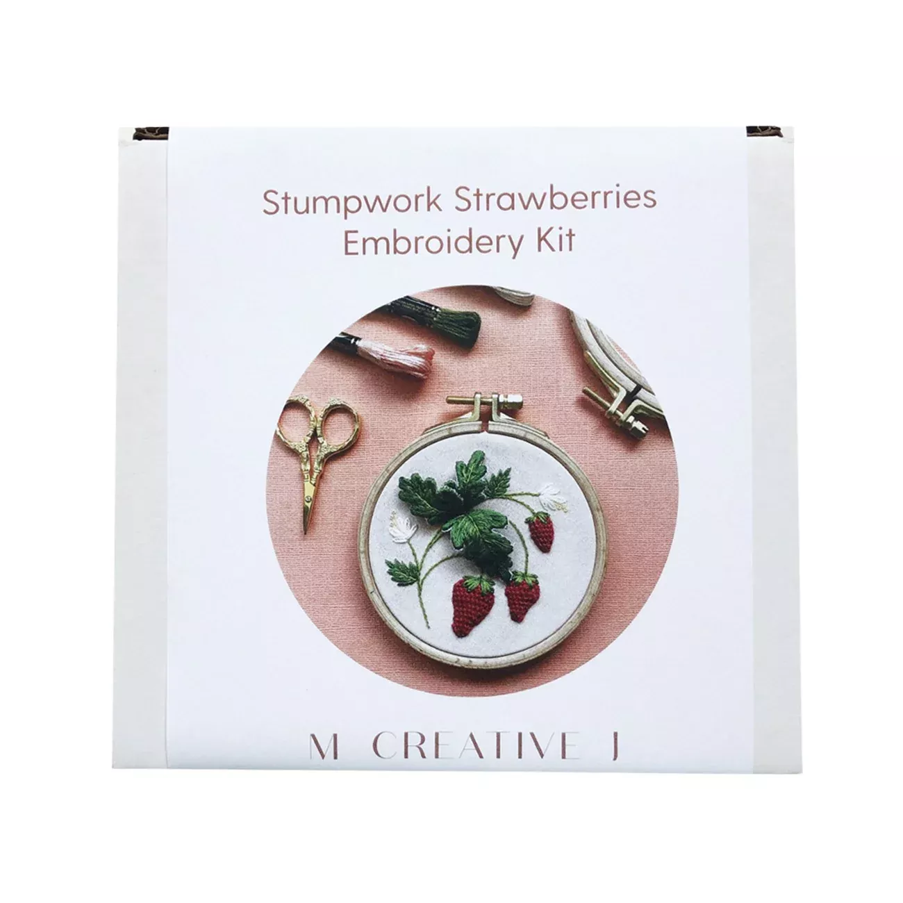 Stumpwork Strawberries Embroidery Kit