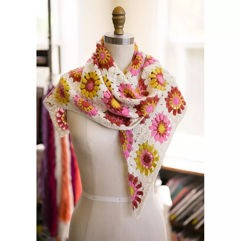 Sugar Bloom Shawl Kit – Crochet