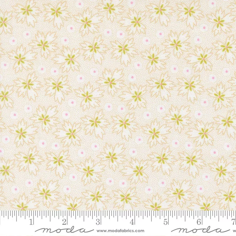Summer’s End Almond Pie Geranium Leaves Yardage by Fig Tree & Co. for Moda Fabrics