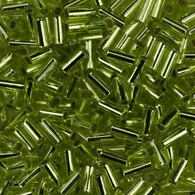 Sundance 3mm Bugle Beads – Lime Green