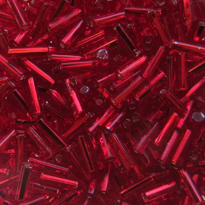 Sundance 6mm Bugle Beads – Christmas Red